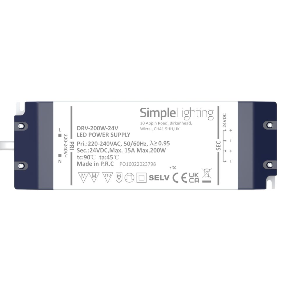 View 200w LED Driver 12 or 24v DC information