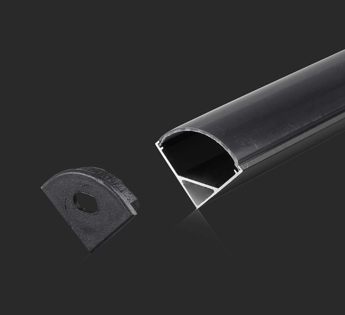 View 2m Long Corner Black Aluminium Profile 158mm x 158mm information