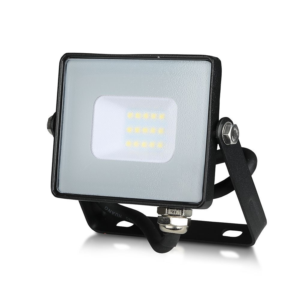 View 10w LED Floodlight 6000K IP65 Black Cable Length 1M Long information