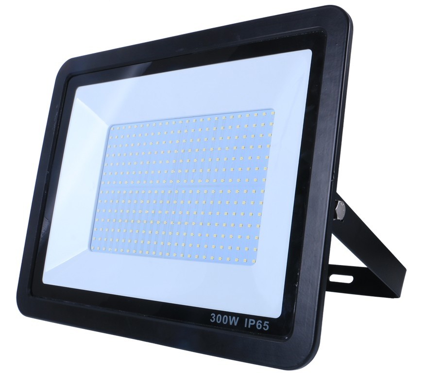 View 300W LED Floodlight with Photocell in Black Finish information