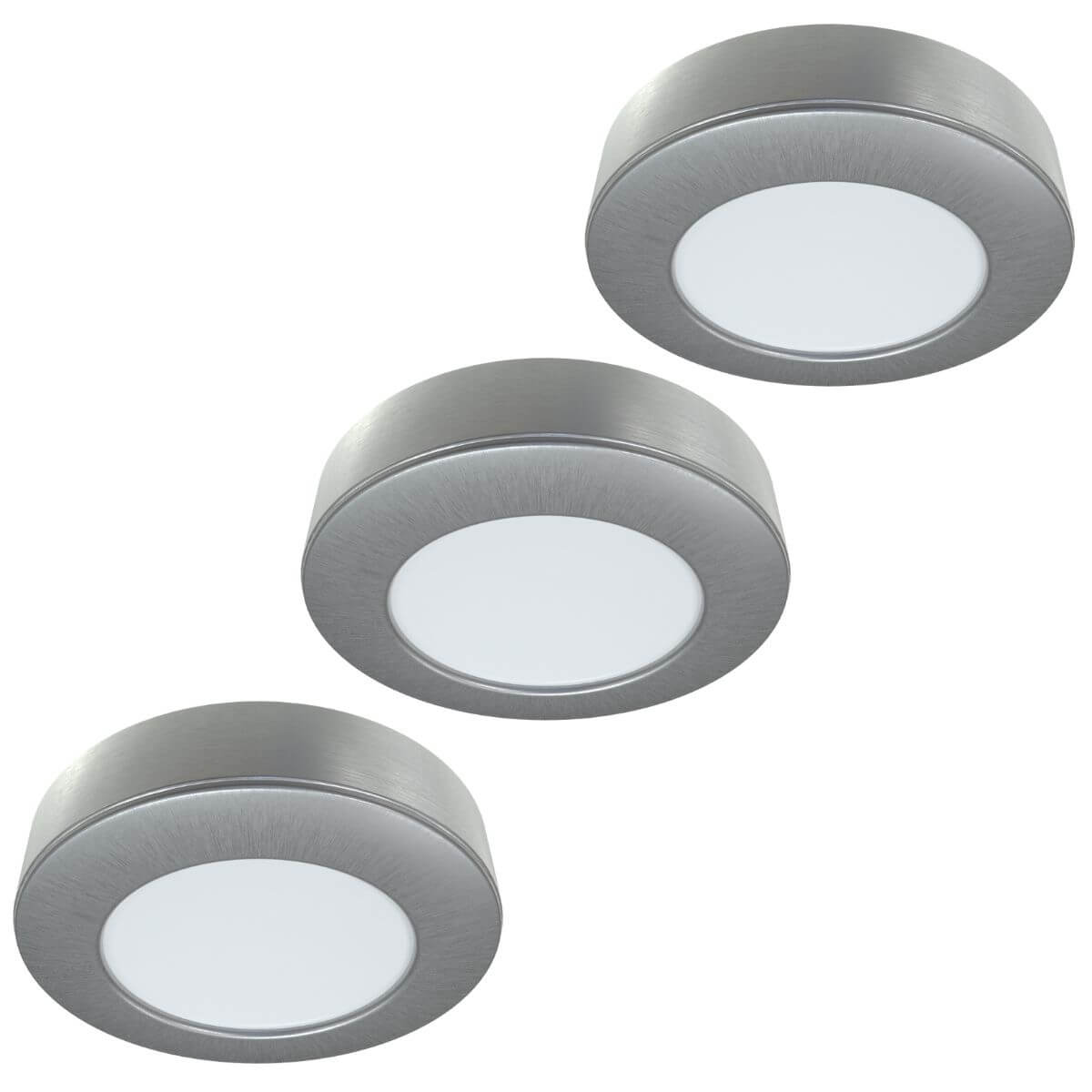View Pack of 3 High Power Surface Mounted LED Under Cabinet Lights and Transformer information