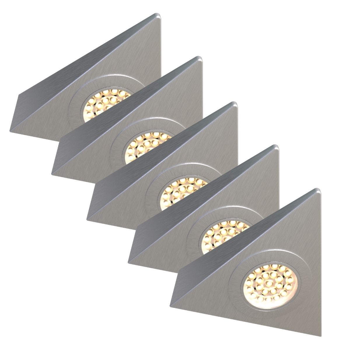 View Pack of 5 Triangle LED Under Cabinet or Shelf Lights Including Transformer information