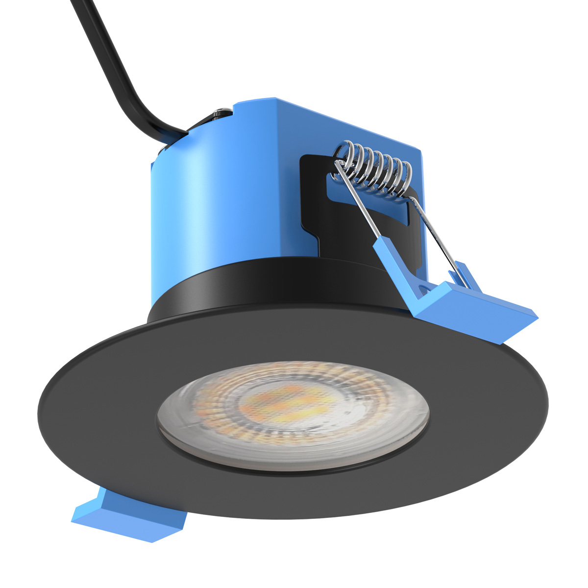 View 6w Colour Adjustable Fire Rated Downlight Matt Black information