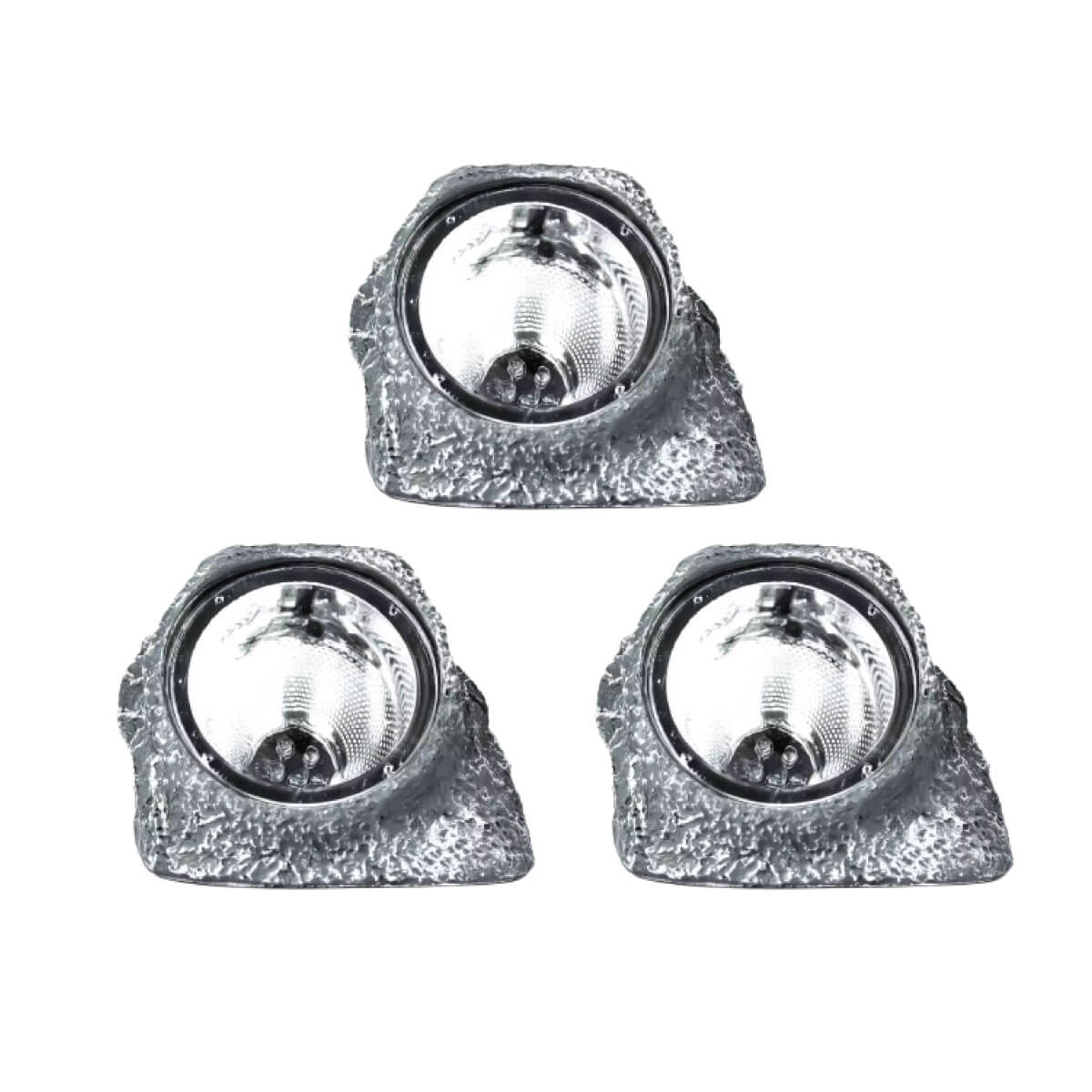 View Pack of 3 Augusta Solar LED Decorative Large Rock Light information
