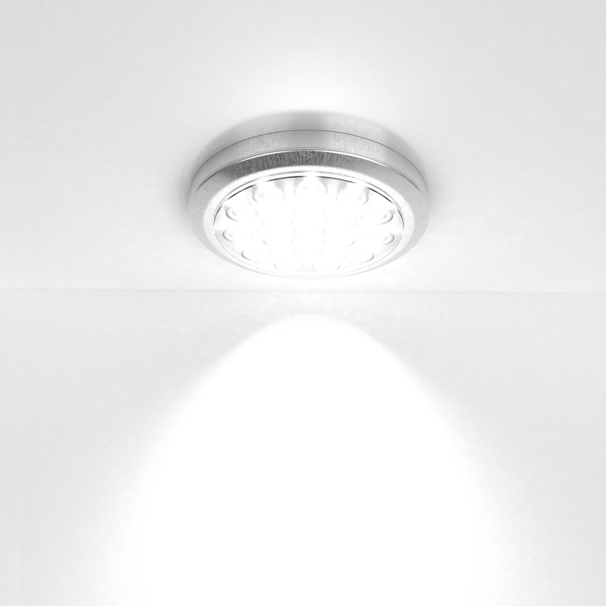 View Round 58mm Slimline LED Under Cabinet Light information