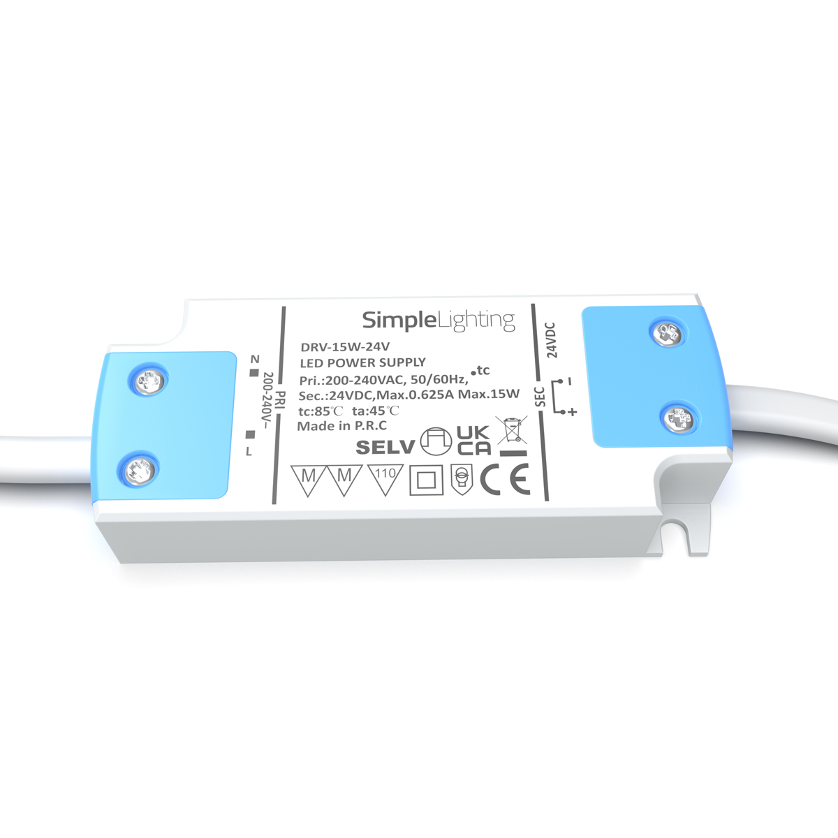 View 15w 24v LED Driver IP20 Rated information
