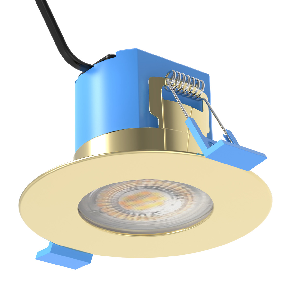 View 6w Colour Adjustable Fire Rated Downlight Brass information