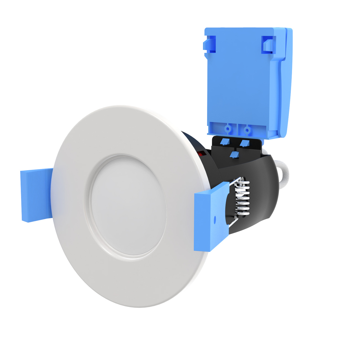View DieCast Fire Rated Downlight Twist and Lock GU10 Fixed White Finish information