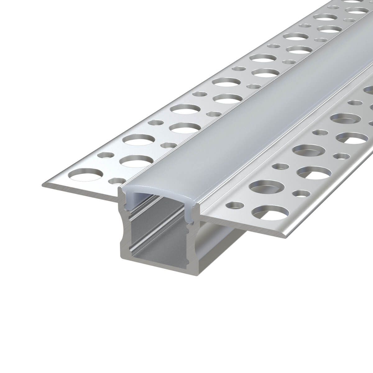 View Trimless Plaster In Aluminium Profile With Diffuser End Caps 2m Long information
