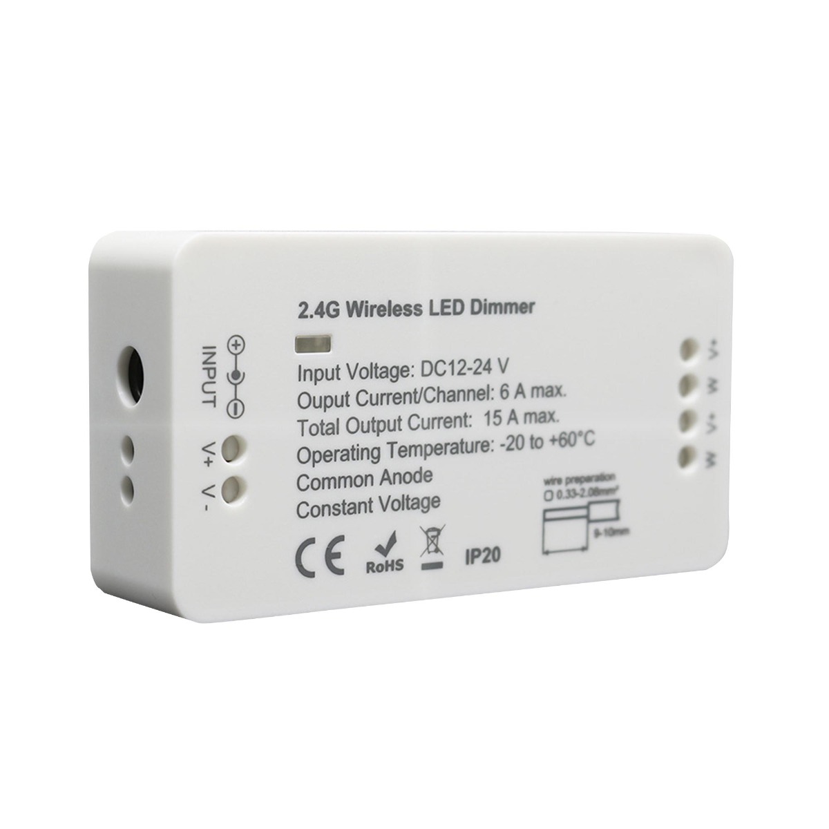 4 Zone LED Dimmer Module, 12-24v DC For Low Voltage Lights