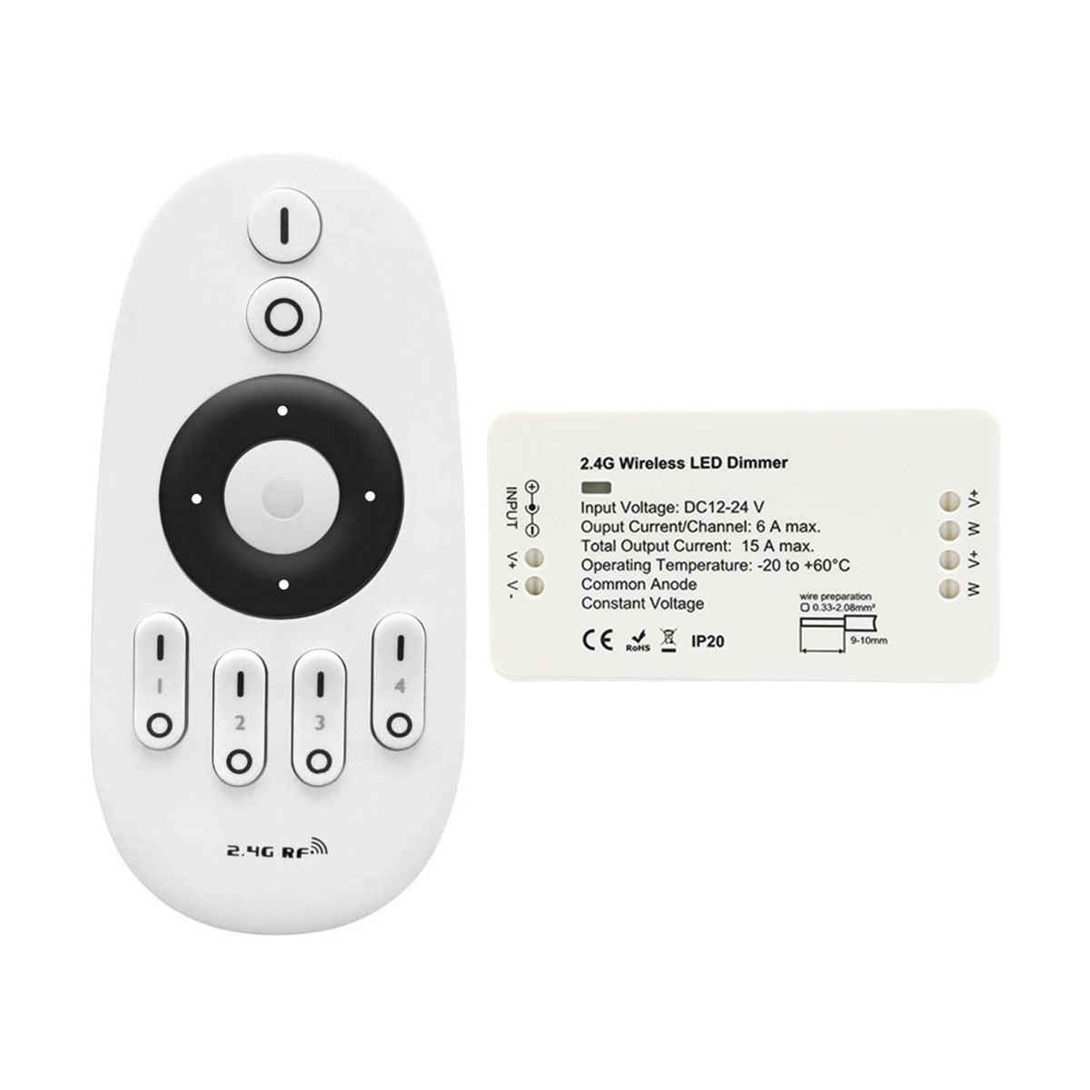 View LED Dimmer Controller and Remote 4 Channel information