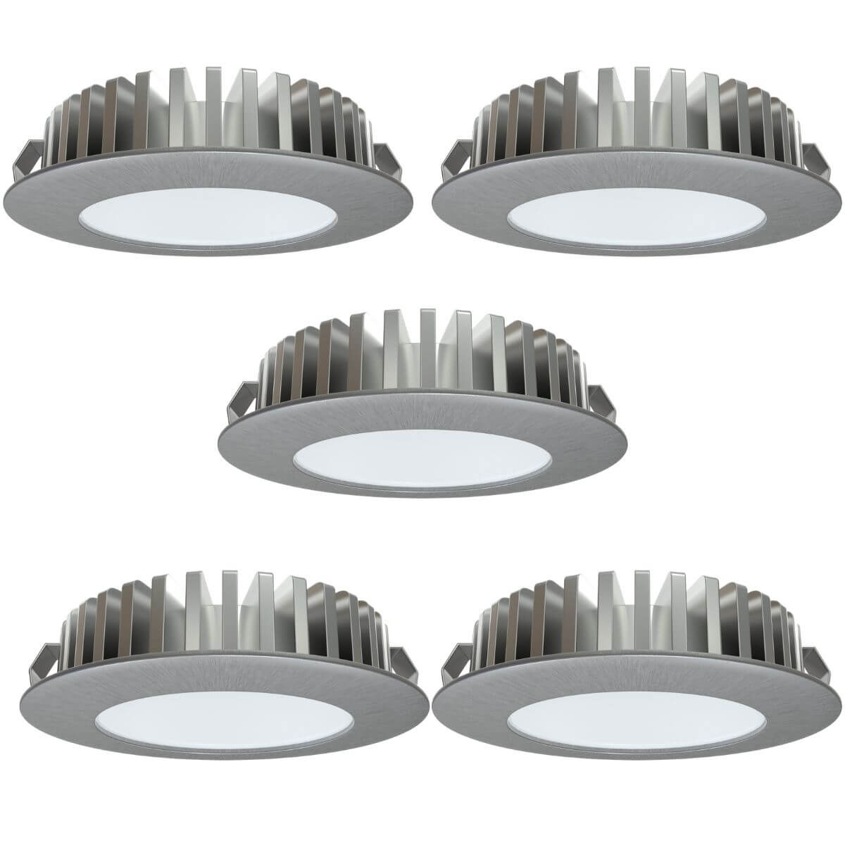 View Pack of 5 High Brightness Recessed LED Under Cabinet Lights 15w Driver information