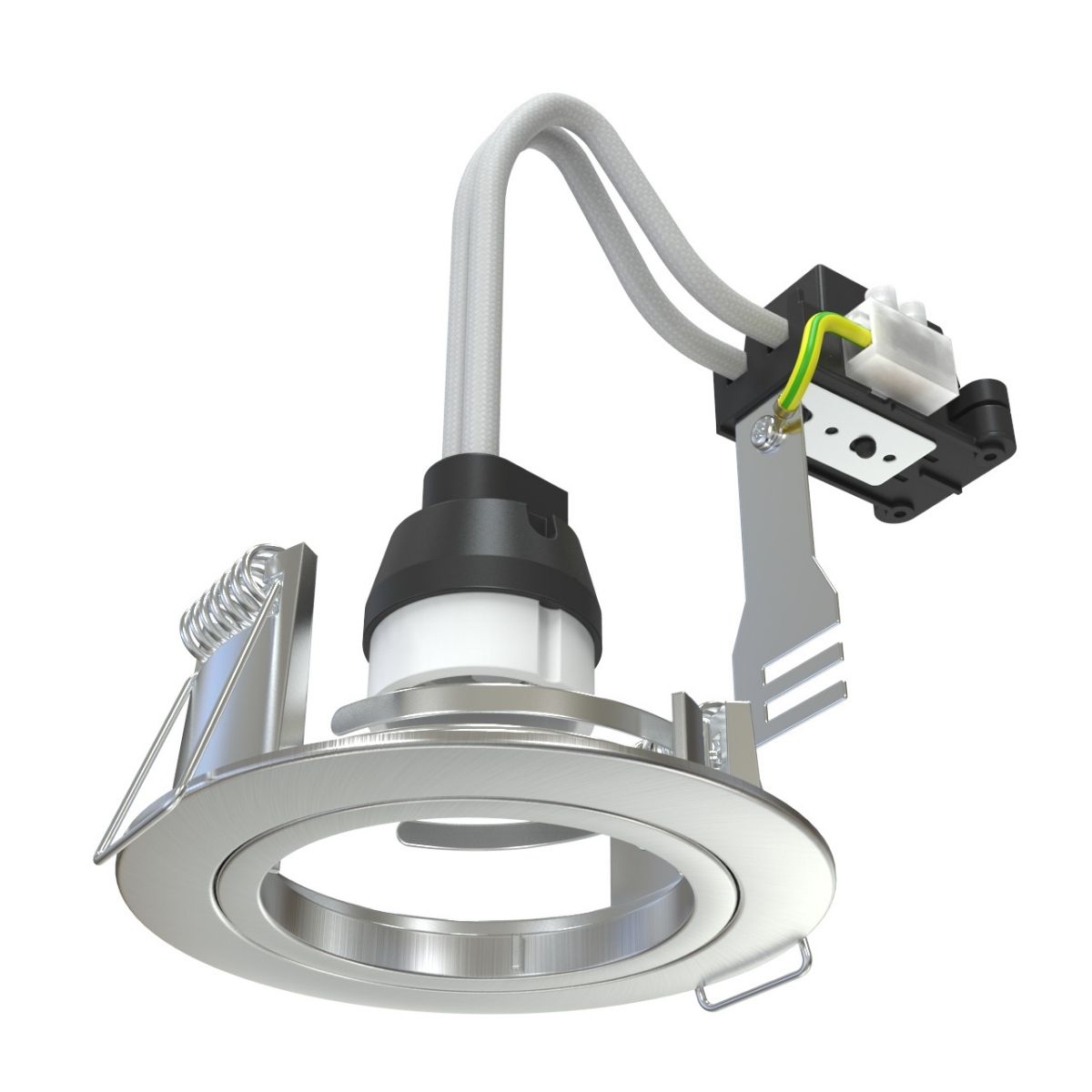 View GU10 Downlight Fixed Die Cast In A Brushed Chrome Finish information