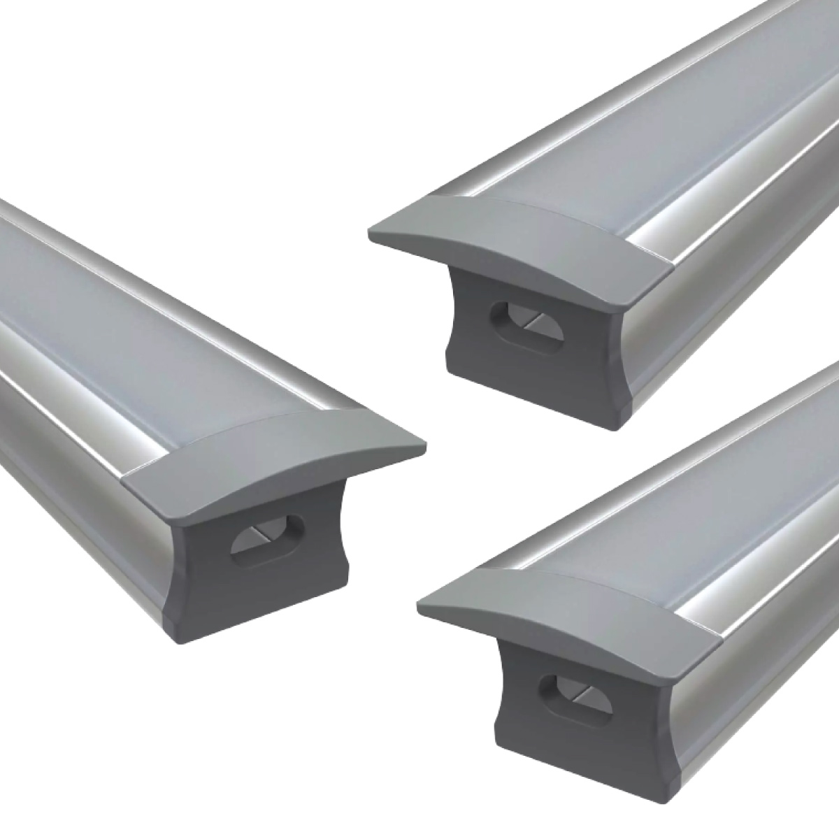 View Pack of 3 Recess Mounted Aluminium LED Profiles Extrusion for all types of LED Tape 1M information