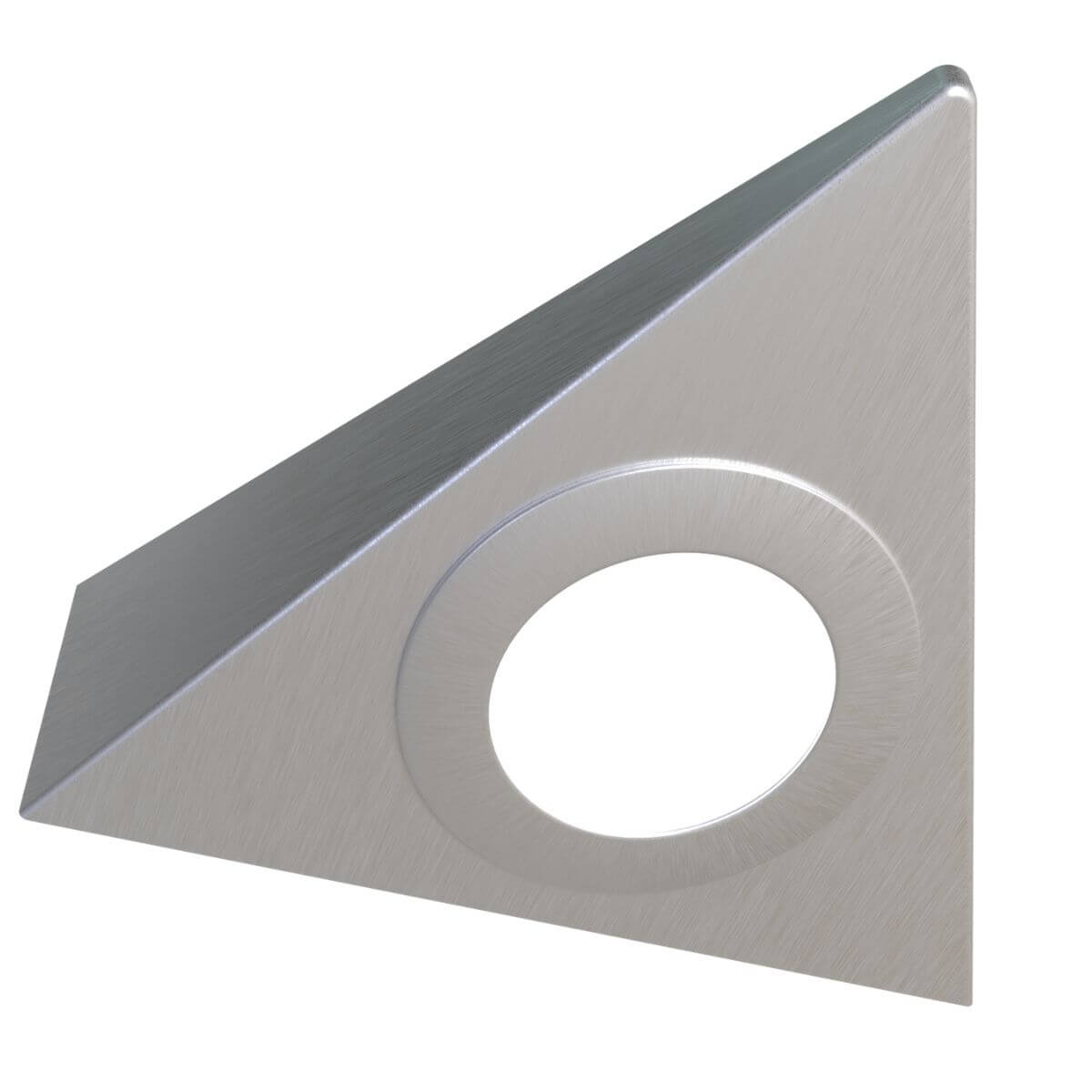 View Mains Powered Triangle Under Cabinet Light Brushed Chrome Finish information