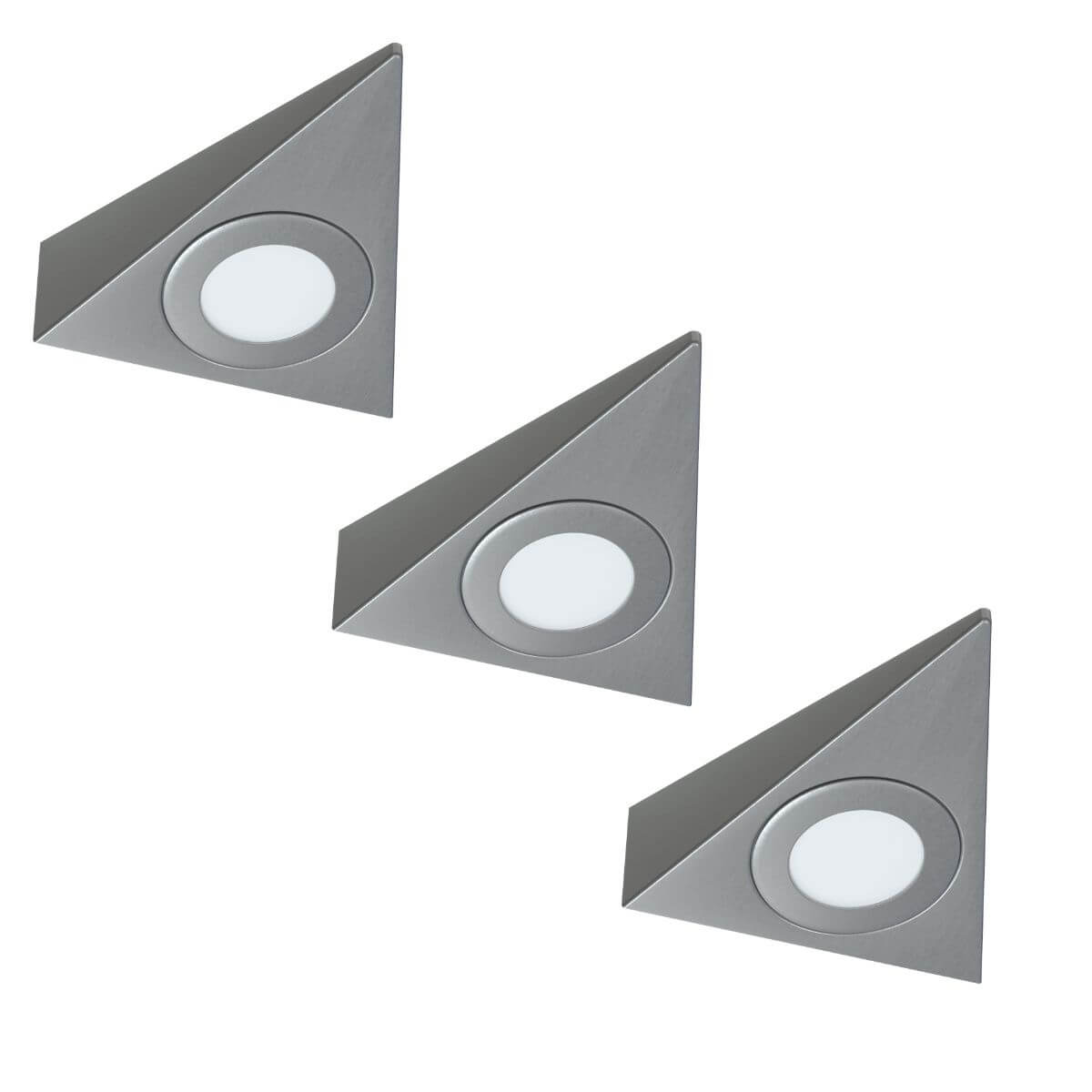 View 3 Pack Of High Brightness Triangle LED Under Cabinet Lights With a 8w Driver information