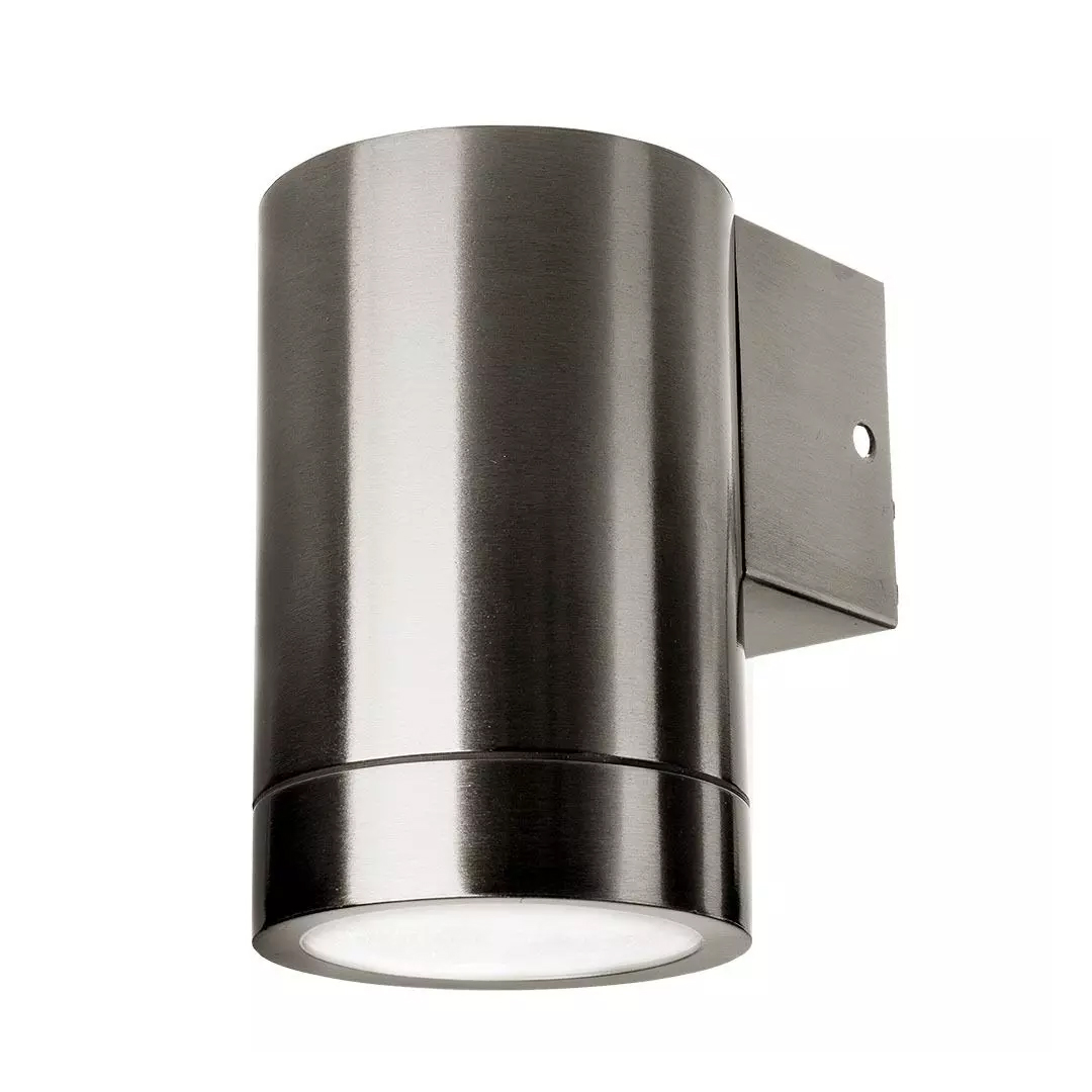 View GU10 Wall Light Fitting IP44 Stainless Steel Body information