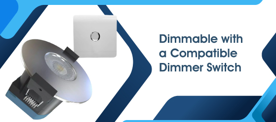 10 CCT Brushed Chrome Downlight - Dimmable with a Compatible Dimmer Switch