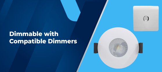 10 CCT White Downlights - Dimmable with Compatible Dimmers