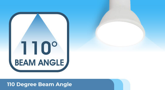10w GU10 Bulb - 110 Degree Beam Angle