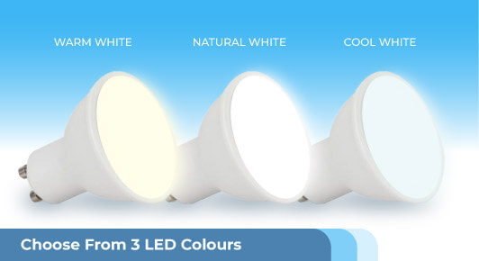 10w GU10 Bulb - Choose From 3 LED Colours