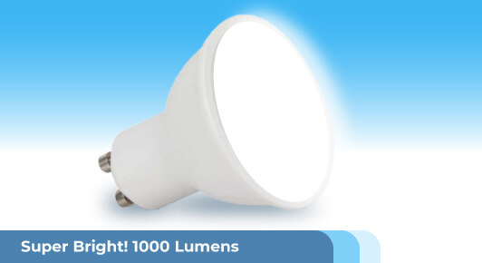 10w GU10 Bulb - Super Bright! 1000 Lumens