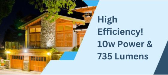 10w LED floodlight - High Energy Efficiency! 10w Power & 735 Lumens
