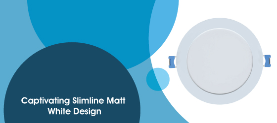 12w Circular CCT LED Panel - Captivating Slimline Matt White Design