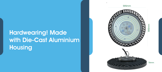 150w LED High Bay Light - Hardwearing! Made with Die-Cast Aluminium Housing