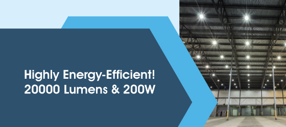 200w LED high bay light - Highly Energy-Efficient! 20000 Lumens & 200W