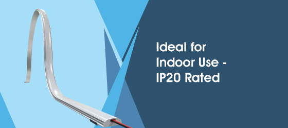 2M Bendable LED Profile - Ideal for Indoor Use - IP20 Rated