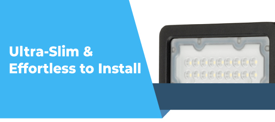 30w LED flood light with PIR - Ultra-Slim & Effortless to Install