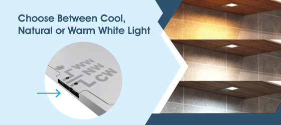 400 Lumens LED Cabinet Light, CCT - Choose Between Cool, Natural or Warm White Light