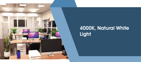 4w Square LED Panel, 4000K - 4000K, Natural White Light