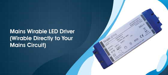 50w 12v DC LED Driver - Mains Wirable LED Driver (Wirable Directly to Your Mains Circuit)