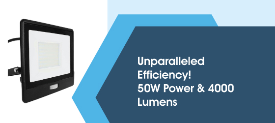 50w LED flood light with PIR - Unparalleled Efficiency! 50W Power & 4000 Lumens