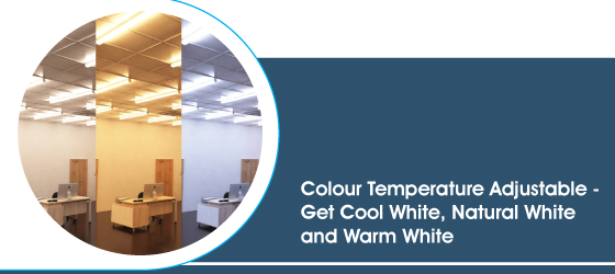 60w 150cm LED Batten Light - Colour Temperature Adjustable - Get Cool White, Natural White and Warm White