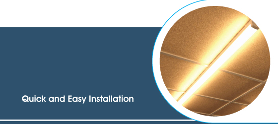 60w 150cm LED Batten Light - Quick and Easy Installation