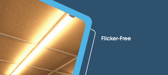 60w 150cm LED Batten Light with Sensor - Flicker-Free