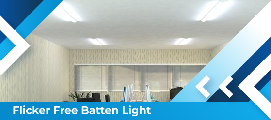 6ft cool white LED batten - Flicker Free Batten Light