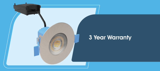 6w Satin Nickel LED Downlight - 3 Year Warranty
