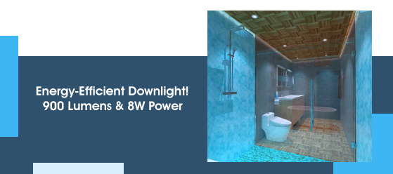8w CCT White Downlight - Energy-Efficient Downlight! 900 Lumens & 8W Power