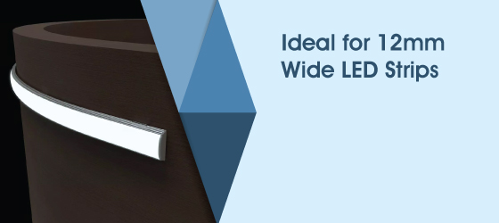 Bendable LED Profile - Ideal for 12mm Wide LED Strips