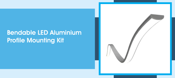 Bendable LED Profle Mounting Kit - Bendable LED Aluminium Profile Mounting Kit