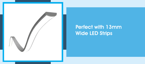 Bendable LED Profle Mounting Kit - Perfect with 13mm Wide LED Strips