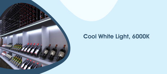 COB LED Strip 6000K - Cool White Light, 6000K