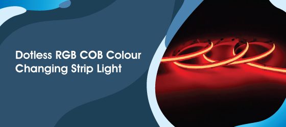 COB RGB Colour Changing Strip Light - Dotless RGB COB Colour Changing Strip Light
