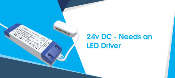 Corner LED Strip Light - 24v DC - Needs an LED Driver