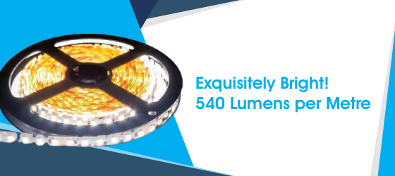Corner LED Strip Light - Exquisitely Bright! 540 Lumens per Metre
