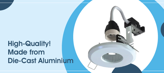 Die-Cast IP65 White LED Downlight - High-Quality! Made from Die-Cast Aluminium